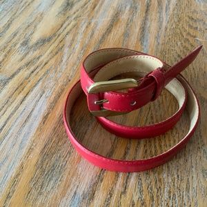 BEACON HILL 3/4” red leather belt/super condition